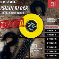 Stronger OSSEL Tackle 2 tons x 3 meters Chain Block 2 tons x 3 meters Chain Pulley 2 Ton 3 Meter Cha