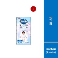 [Carton of 4] MamyPoko Air Fit Marshmallow Pants Super Premium Baby Diapers [BOY] XL38