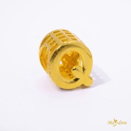 MASDORA 916 Gold Beads Bead Emas Alphabet 3D - Alphabet Q (EMAS 916/22K)