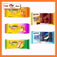 Julies Peanut Butter / Cheese Sandwich / Finger Lemon / Dark Choco / Choco More Crackers Biscuit