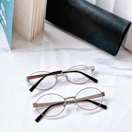 Mắt Kính Mát Nữ Chống Nắng Gọng Kính Cận Kim Loại Kính Mắt Thời Trang Oval Trẻ Trung