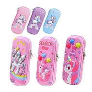 [Ready Stock] Unicorn Pencil Case with Pop Up Motif for Children's Day