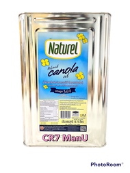 น้ำมันคาโนล่า 100% ตรา เนเชอเรล Naturel Canola Oil ขนาด 13.75 ลิตร