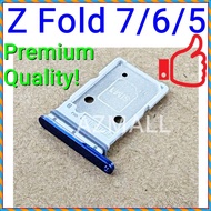 (3 Color) NEW ORI Dual SIM Card Tray Slot Holder for SAM(SUNG) Galaxy Z Fold 7 6 5 / F966B F956B F94