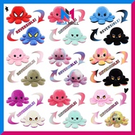 NEJA Ready Stock Flip Octopus Doll TIKTOK Reversible Patung Sotong Mainan Budak Bipolar Plushie Stuf
