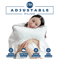 OraFlex: Adjustable Bamboo Pillow with cooling blue-gel infused shredded NASA memory foam. Customisable to any firmness and height! [Ora Bedding] OEKO-Tek and CertiPUR-US certified. Reduce head, neck and body pain. Better pillow, better sleep!