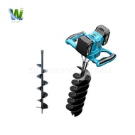 Dans Electric Earth Auger Machine Hand Push Ground Drilling Earth Auger Lithium Battery Agricultural