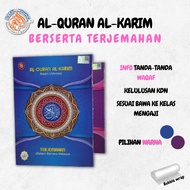 Al Quran-AL QURAN AL-KARIM TERJEMAHAN-Al Quran Saiz Besar -Al Quran Hantaran-Al Quran Tagging-Al Quran Terjemahan-Murah