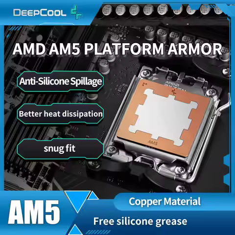 Deepcool AM5 Thermal Paste Guard CPU Cooler Armor AMD For 7950X 7900X 7700X 7600X Chips Heatsink Cov
