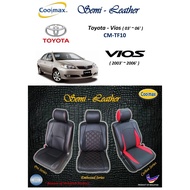 Coolmax - Semi Leather : Toyota Vios - 03'~06'  ( Car Seat Cover full-set / Sarung Kusyen Kereta yg 