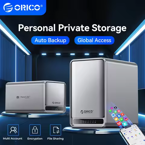 Orico TS200 USB 3.2 MetaCube Household Storage SATA NAS 2/5 Bay HDD/SSD Enclosure 40TB/100TB House P