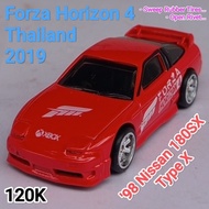 Hot Wheels Forza Horison 4 98 Nissan 180SX Type X replaces Loose rubber tires