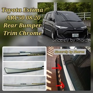 [Pharos] Toyota Estima ARC50 Rear Bumper Trim Protector Lining Chrome