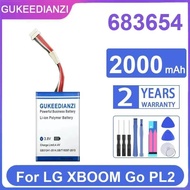 Reliable Power Supply Bluetooth Speaker Battery 2000Mah For LG Xboom GO PL2 Safe 683654