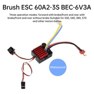 60A ESC Berus ESC Pengawal Kelajuan Elektronik untuk 1/10 RC Mendaki Bot Crawler Kenderaan SCX10, TR