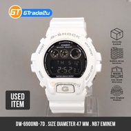USED Original G Shock Men DW-6900NB-7D DW6900NB-7D DW-6900NB-7 Digital NB7 Eminem Watch White Resin 