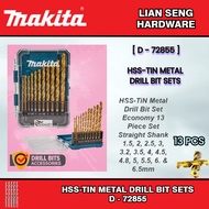 MAKITA HSS-TIN METAL DRILL BIT SETS ( D - 72855 )