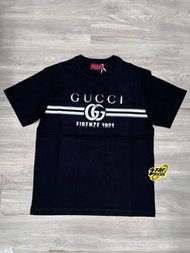 Gucci Cotton Jersey Gucci Print T-Shirt  - black