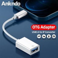 For Lightning to USB 3.0 2.0 Camera Reader OTG Adapter for Phone OTG Connector Data Cable