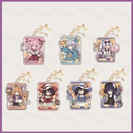 HT2 Honkai Star Rail Elysia Kiana Acrylic Keychain Backpack Pendant Bags Accessories Anime Periphery