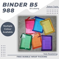 B5 Binder B5 Zipper Binder Note 26 HoleRing Zipper Binder/ B5 Zipper Agenda/ Topla Brand/