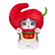 貓福珊迪 - 日本Mofusand 貓福珊迪 毛絨公仔 軟毛絨公仔擺設 唐辛子 約25cm 平行進口