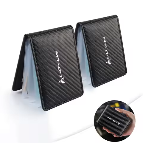 Motorcycle Driver's license Cover Holder ID Credit Card Wallet Suede For Yamaha Mt-07 R3 R25 Fazer F