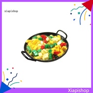 XPS 1/12 Dollhouse Miniature Chinese Food Cooking Wok Pan Model Kitchen Cookware Toy