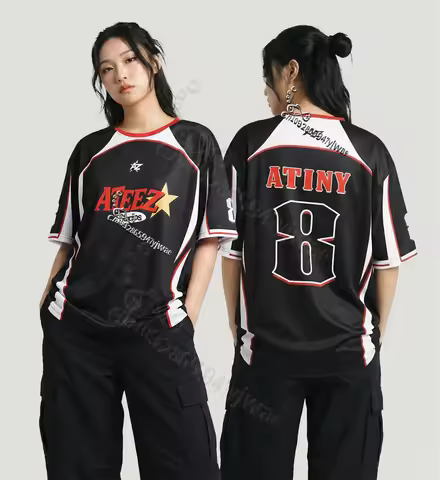 2026 ATEEZ Jersey K-pop Merch ATINY Concert T-shirt Round Neck Fashion Street Top Fan tee Gift Summe