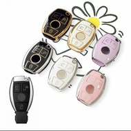 TPU Car Remote Key Fob Cover Protector Fit For Mercedes-Benz C-Class 3 Buttons/GLA200/G300/G350/GLE3