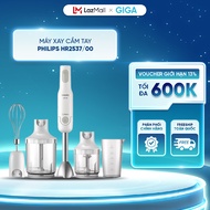 Máy Xay Cầm Tay Philips HR2537/00 Promix 650W (Trắng) - Giúp Xay Nhanh Và Mịn Chỉ Bằng Cách Nhấn Nút