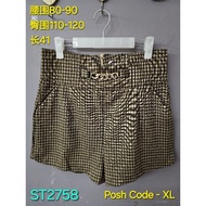 【NEW】ST2758 ❤️ POSH CODE PREMIUM QUALITY CHECKERS SHORTS