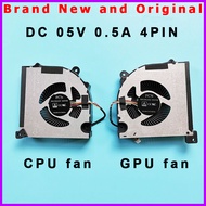 แล็ปท็อป CPU GPU Fan Cooler หม้อน้ำสำหรับ CL EVO PB50 PB70 PB50DF2 PB70DF2 DFS2004059P0TF M2J DFS200