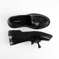 New Sepatu Loafers Pantofel Pria Giant Kappa Black Original Terlaris