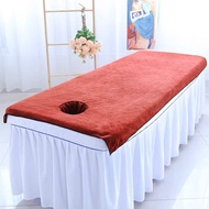 Spa bed sheet with holes, spa bed sheet with hole 90x1m9