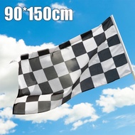 150*90CM F1 Formula Black And White Square Car Racing Flag Hand Flag Sports Car Flag Racing Checkere