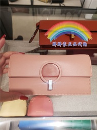 CHARLES&amp;KEITH little CK6-10840148 female long purse slung with lucai mobile phone pink clutch bag.