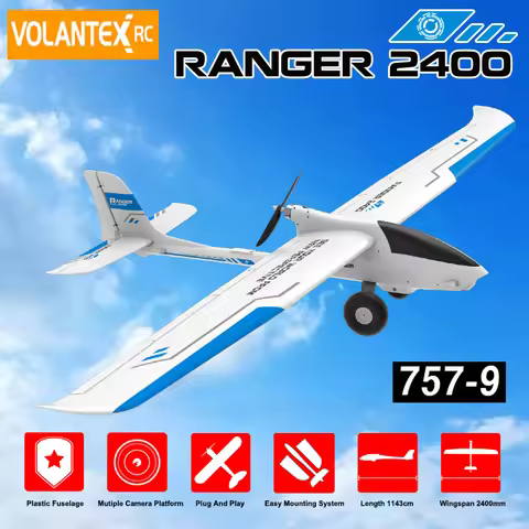 Volantex RC Ranger 2400 V757-9 75709 2400mm Wingspan 5 Channel EPO FPV RC Plane Airplane Model Glide