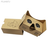 【hot】▪✅ Google Cardboard V2, VR Headsets 3D Box Virtual Reality Glasses with Big Clear 3D Optical Le