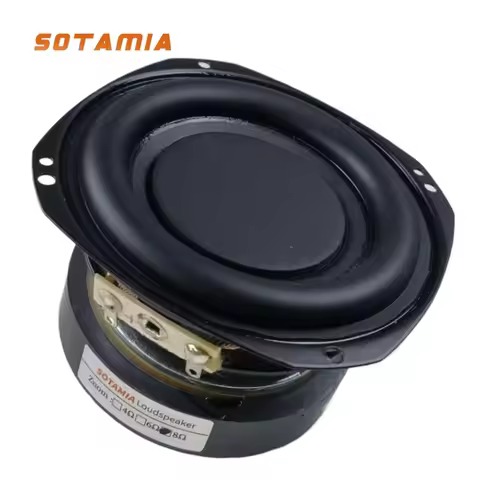 SOTAMIA 1Pcs 3 Inch Subwoofer Speaker Audio 8 Ohm 20W 20 Core Rubber Edge HIFI Music Power Loudspeak