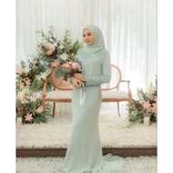 gaun pengantin muslimah gaun akad gaun walimah gaun simpel wedding