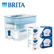 BRITA FLOW 濾水箱(內附1濾芯)+12 件裝濾芯 (藍色) [原廠行貨]