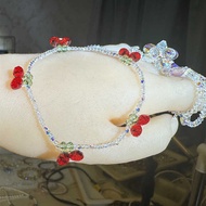 Austrian Genuine Crystal Jewelry Disco Beads Crystal Cherry Bracelet Pearl Aquamarine Pixiu