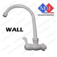 Plastic Pvc Kitchen Faucet Keran Kepala Paip Single Wall Mounted Plastic Kitchen Tap Pvc Water Tap B