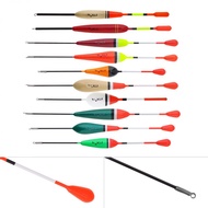 10pcs/lot Mixed Size 14.3cm - 20.1cm 1g - 4g Float Colorful Fishing Float Balsa Bobber for Rock Lake