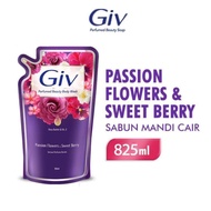 GIV Beauty Sabun Mandi Cair Ungu Pouch 825 mL