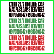 ✓ ✗ ◊ LTFRB 24/7 HOTLINE STICKER set