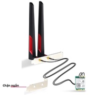 M.2 AX210NGW Thẻ Không Dây Wifi 6E 5374Mbps Bluetooth Ba Băng Tần 5.3 802.11ac/ax 10dbi Ăng-ten Tươn