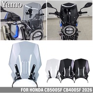 For HONDA CB500SF CB400SF 2026 Motorcycle Windshield CB 400/500 SF Modified Front Windshield Protect