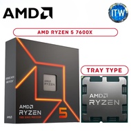 Itw | AMD Ryzen 5 7600X 6 Cores 12 Threads Desktop Processor without Cooler (Box | Tray Type)